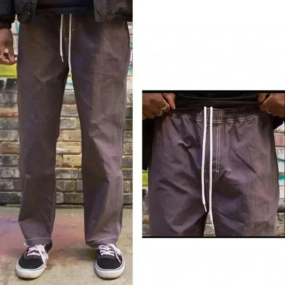 Stussy Nylon Folsom Beach Pants medium Grape - Picture 12 of 17